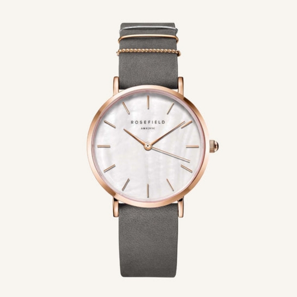 ROSEFIELD The West Village Elephant Grey Watch Gift Set NWT - Picture 1 of 7